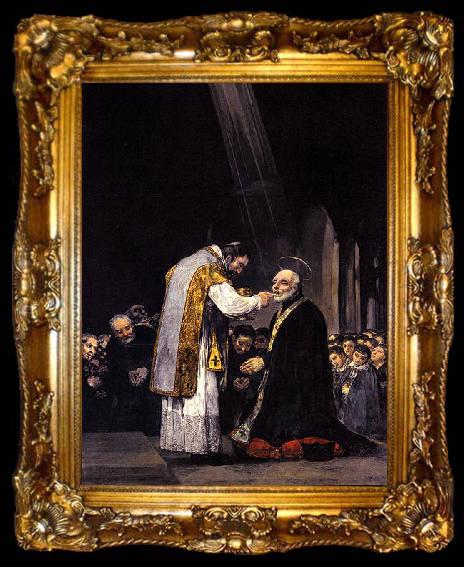 framed  Francisco de Goya La ultima comunion de san Jose de Calasanz, ta009-2